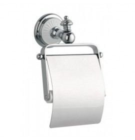 Держатель для туалетной бумаги с крышкой Boheme Vogue Bianco 10131 