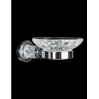 Мыльница для ванной комнаты (Хром) Boheme Luxury Options Murano Crystal 10903-CRST-CH 