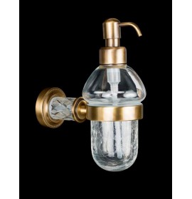 Диспенсер для жидкого мыла (Бронза) Boheme Luxury Options Murano Crystal 10912-CRST-BR 