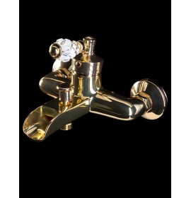 Смеситель для ванны однорычажный (Золото) Boheme Luxury Options Vogue Crystal 213-CRST 