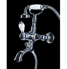 Смеситель для ванны с ручным душем (Хром) Boheme Luxury Options Crystal 263-CRST 