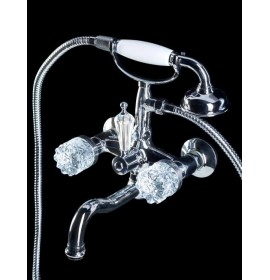 Смеситель для ванны с ручным душем (Хром) Boheme Luxury Options Crystal 273-CRST 