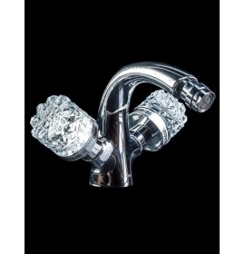 Смеситель для биде двуручковый (Хром) Boheme Luxury Options Crystal 276-CRST 