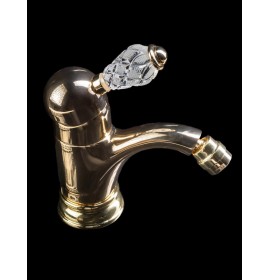 Смеситель для биде однорычажный (Золото) Boheme Luxury Options Crystal 286-CRST 