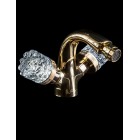 Смеситель для биде двуручковый (Золото) Boheme Luxury Options Crystal 296-CRST 