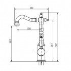 Смеситель для раковины высокий Boheme Medici Ripresa 302 