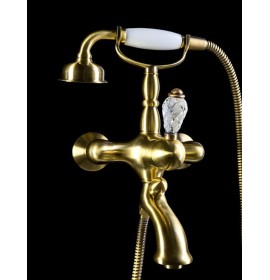 Смеситель для ванны с ручным душем (Бронза) Boheme Luxury Options Crystal 303-CRST 