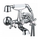 Смеситель для ванны-душа Clever WITH2 ANTIGONA 94476 (комплект ручной душ, шланг, крепление, хром)