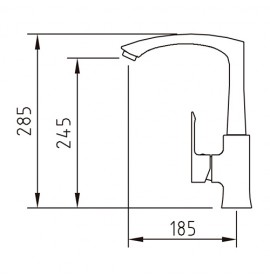 Смеситель для кухни Clever AGORA ELEGANCE 98684, ec2, хром