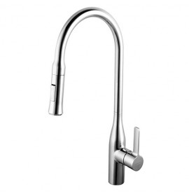 Смеситель для кухни Clever CHEF 2, выдвижной излив 2 режима, ec3, хром, 99441