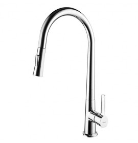Смеситель для кухни Clever CHEF 3, выдвижной излив 2 режима, ec3, хром, 99442