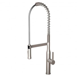 Смеситель для кухни Clever CHEF 5 MATT, съемный излив 2 режима, ec3, мат. хром, 99445