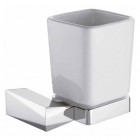 Стакан с настенным держателем Clever VENTU 99473, хром
