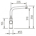 Смеситель для кухни Clever CAIMAN URBAN Osmosis 99684, комбинированный, ec2, хром