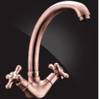 Смеситель Elghansa RETRO CHROME 5960254-T09-copper для кухни двухвентильный, медь