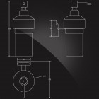 Дозатор для жидкого мыла Elghansa WORRINGEN WRG-470 стекло, хром