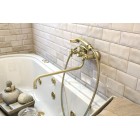 Смеситель Elghansa PRAKTIC BRONZE 2702660-Bronze для ванны двухвентильный с душевым комплектом, бронза