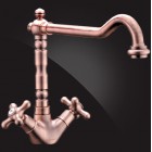 Смеситель Elghansa RETRO CHROME 5900854-copper для кухни двухвентильный, медь