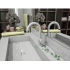 Смеситель Elghansa RUND 16B1029-White Stone для умывальника однорычажный, белый камень
