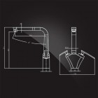 Смеситель Elghansa KITCHEN Pure Water 56A5981-Stone White для фильтра, белый камень