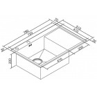 Кухонная мойка Zorg Inox X-7851-L (чаша слева)