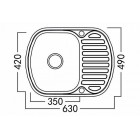 Мойка Zorg PVD SZR-630-490-COPPER