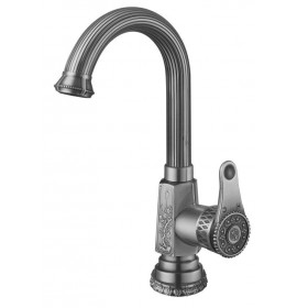 Смеситель для мойки Zorg A 410U-SL, античное серебро