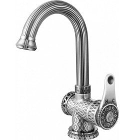 Смеситель для мойки Zorg A 411U-SL, античное серебро
