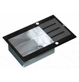 Мойка Zorg Inox Glass GL-7851 BLACK Inox