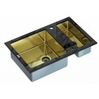 Мойка Zorg Inox Glass GL-8051-2 BLACK Inox Bronze