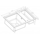 Мойка Zorg Inox Glass GL-8051-2 BLACK Inox