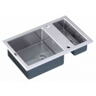 Мойка Zorg Inox Glass GL-8051-2 WHITE Inox