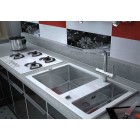 Мойка Zorg Inox Glass GL-8051-2 WHITE Inox