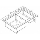 Мойка Zorg Inox Glass GL-8051-2 WHITE Inox