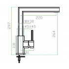 Смеситель Zorg INOX SZR-0908A Quadris-A