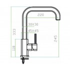 Смеситель Zorg INOX SZR-0908D Quadris-D
