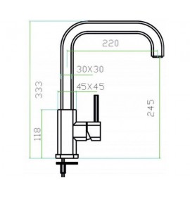 Смеситель Zorg INOX SZR-0908D Quadris-D