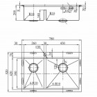 Кухонная мойка Zorg Master Finess R-5278-R