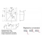 Мойка Zorg Steel Hammer SH X 5151 CLOVA