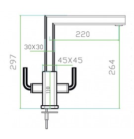 Смеситель Zorg SZR-0909A LEVOS-A