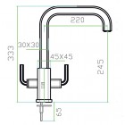 Смеситель Zorg SZR-0909D LEVOS-D