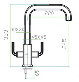 Смеситель Zorg SZR-0909D LEVOS-D