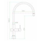 Смеситель Zorg SZR-0981-19 ARIA INOX