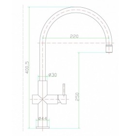Смеситель Zorg SZR-0981-19 ARIA INOX
