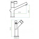 Смеситель Zorg SZR-1008 LUMEN INOX