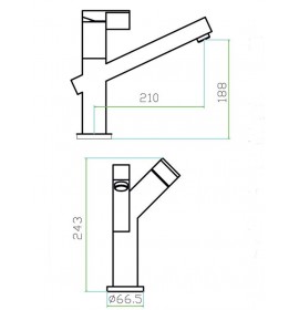 Смеситель Zorg SZR-1008 LUMEN INOX