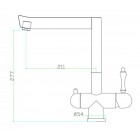 Смеситель Zorg SZR-1017-7B LORA INOX