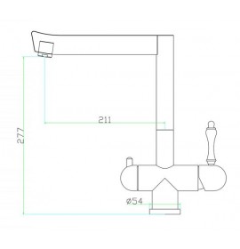 Смеситель Zorg SZR-1017-7B LORA INOX