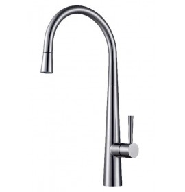 Смеситель Zorg SZR-1087P FUSION Inox, с выдвижной лейкой