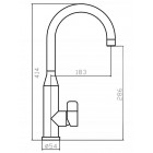 Смеситель Zorg SZR-1091A CLOW INOX